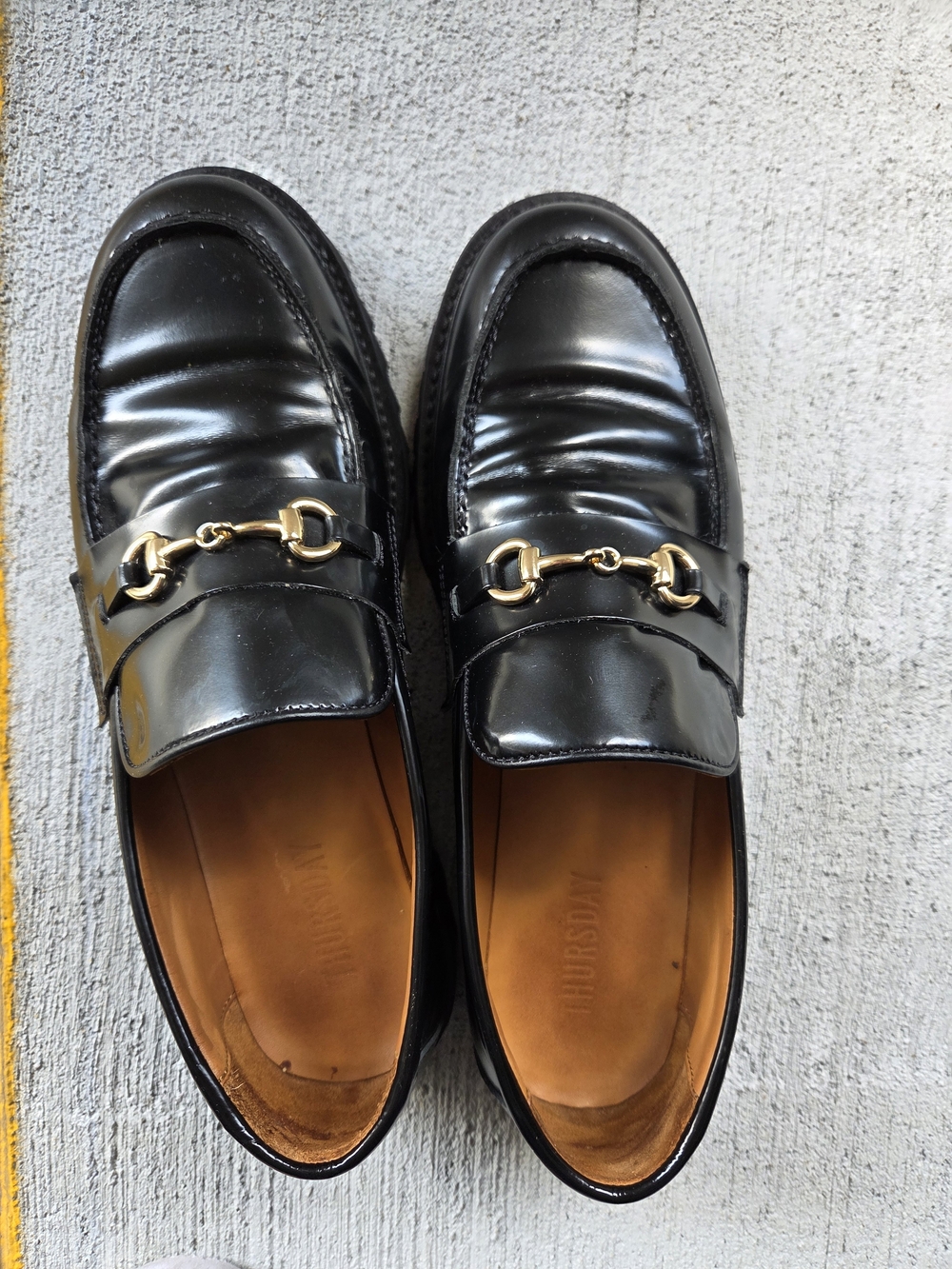 Classic Black Leather Penny Loafers
